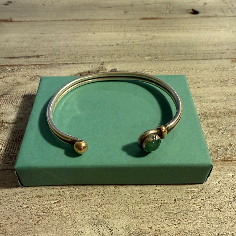 Eden Hand Arts Retired Semi Precious Bracelet Sterling silver // 14K gold rare